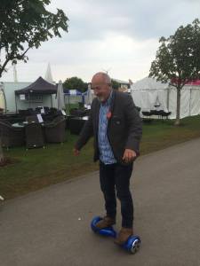 paul crone on a segway